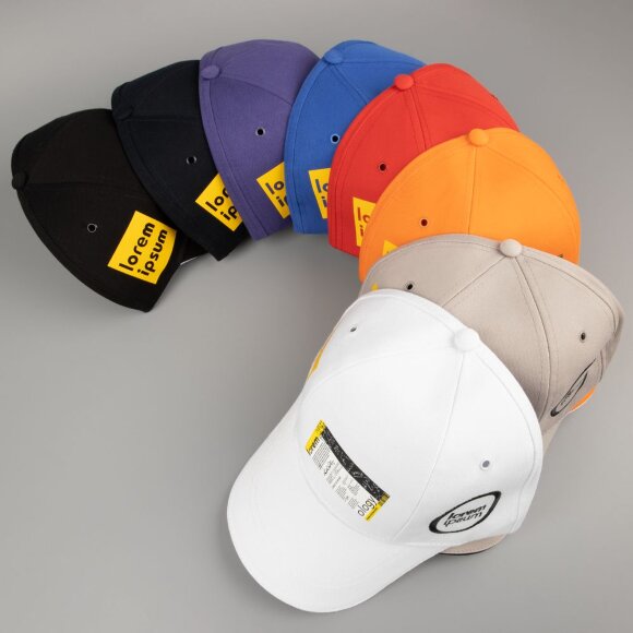 Бейсболка Canopy, оранжевая с белым кантом Бейсболка Canopy, оранжевая с белым кантом