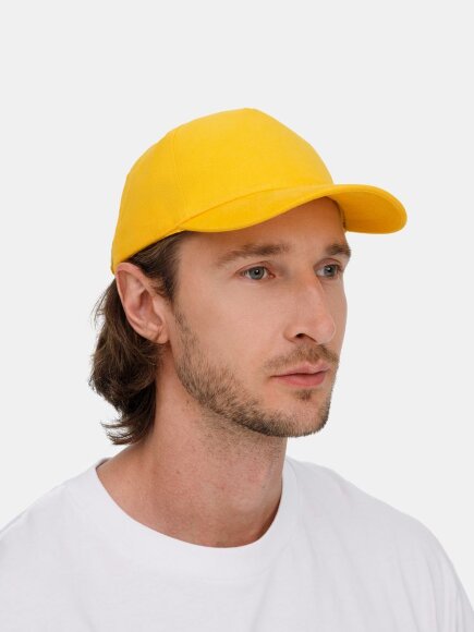 Бейсболка Long Beach, желтая