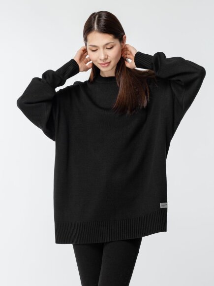 Джемпер оверсайз унисекс Stated в сумке, черный Джемпер оверсайз унисекс Stated в сумке, черный