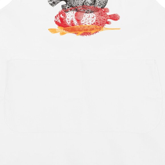 Фартук «Морские обитатели», белый Фартук «Морские обитатели», белый