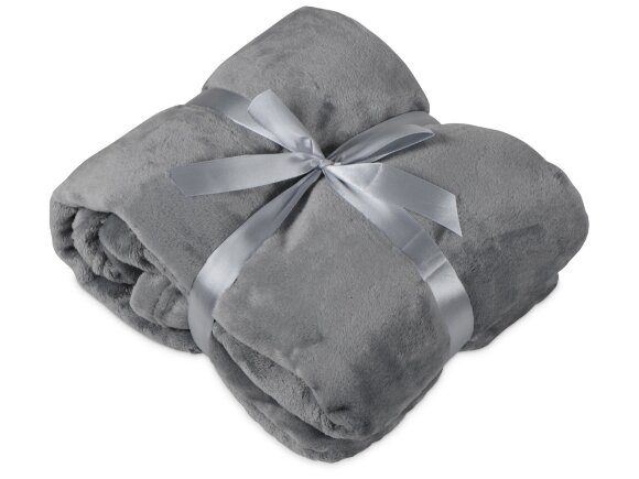 Плед мягкий флисовый Fancy, серый Плед мягкий флисовый Fancy, серый