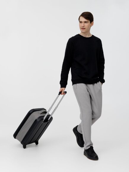 Чемодан Bonfold, черный с серым