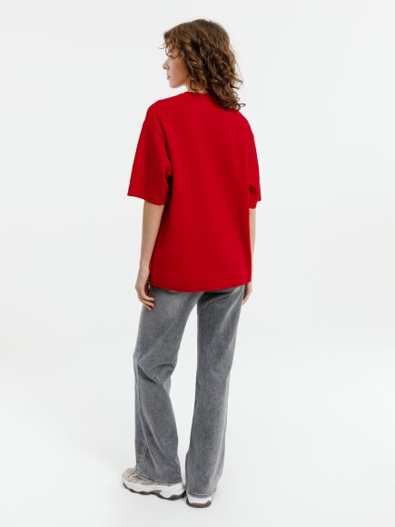 Джемпер с коротким рукавом Siluetti Volumica, красный