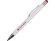 Ручка металлическая шариковая Flowery со стилусом и цветным зеркальным слоем, белый/красный Ручка металлическая шариковая Flowery со стилусом и цветным зеркальным слоем, белый/красный