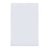 Карман для бейджа Lucid, вертикальный, из фактурного ПВХ