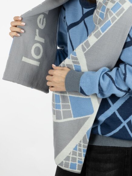 Шарф на заказ Tricksy Classic Net, L, полушерсть Шарф на заказ Tricksy Classic Net, L, полушерсть