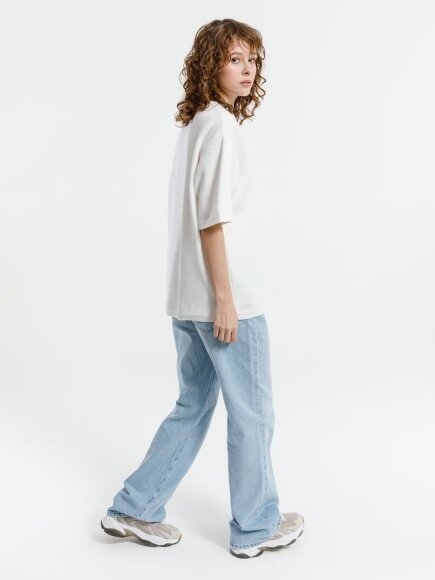 Джемпер с коротким рукавом Siluetti Volumica, молочно-белый