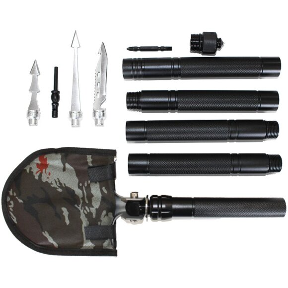 Многофункциональная лопата HK002, черная Многофункциональная лопата HK002, черная