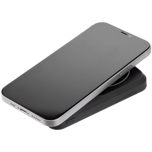 Магнитный беспроводной аккумулятор Top Force, 10 000 мАч, черный Магнитный беспроводной аккумулятор Top Force, 10 000 мАч, черный