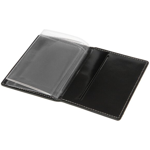 Обложка для автодокументов «Комфорт», черная Обложка для автодокументов «Комфорт», черная