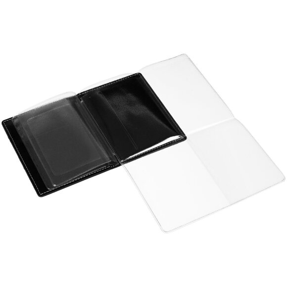 Обложка для автодокументов «Комфорт», черная Обложка для автодокументов «Комфорт», черная