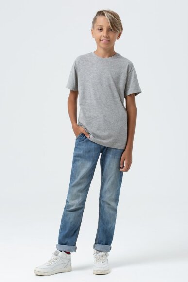 Футболка детская Regent Fit Kids, серый меланж Футболка детская Regent Fit Kids, серый меланж