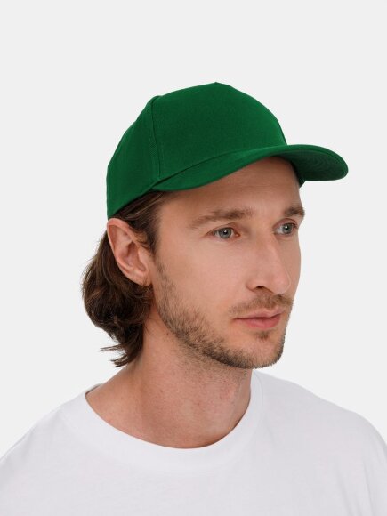 Бейсболка Long Beach, темно-зеленая