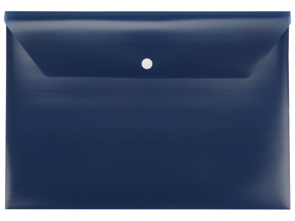 Папка-конверт А4 с кнопкой, синий Папка-конверт А4 с кнопкой, синий