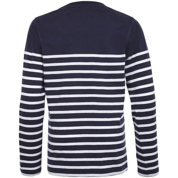 Футболка детская с длинным рукавом Matelot LSL Kids, синяя с белым Футболка детская с длинным рукавом Matelot LSL Kids, синяя с белым