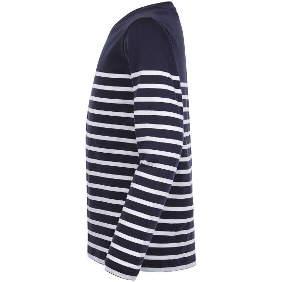 Футболка детская с длинным рукавом Matelot LSL Kids, синяя с белым Футболка детская с длинным рукавом Matelot LSL Kids, синяя с белым