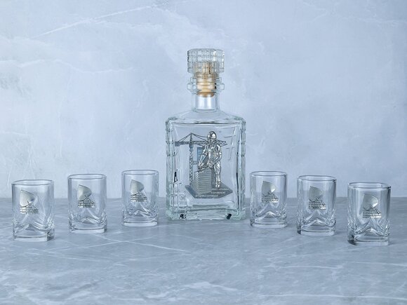 Набор со штофом СТРОИТЕЛЬНЫЙ