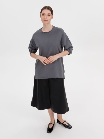 Лонгслив унисекс Siluetti Fuori, серый