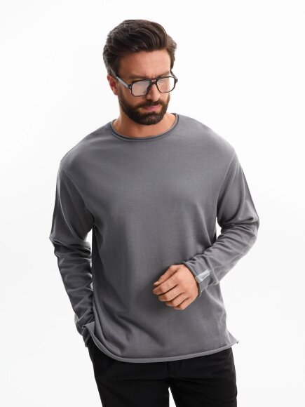 Лонгслив унисекс Siluetti Fuori, серый