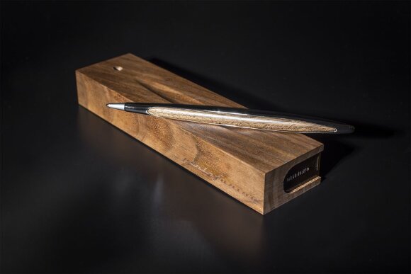 Шариковая ручка Cambiano Shiny Chrome Walnut Шариковая ручка Cambiano Shiny Chrome Walnut