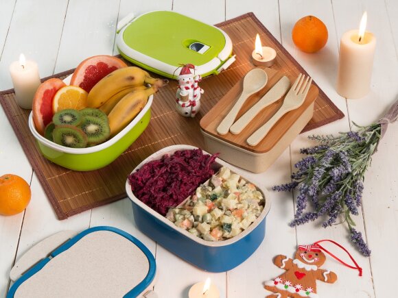 Ланчбокс Lunch с крышкой, бежевый Ланчбокс Lunch с крышкой, бежевый