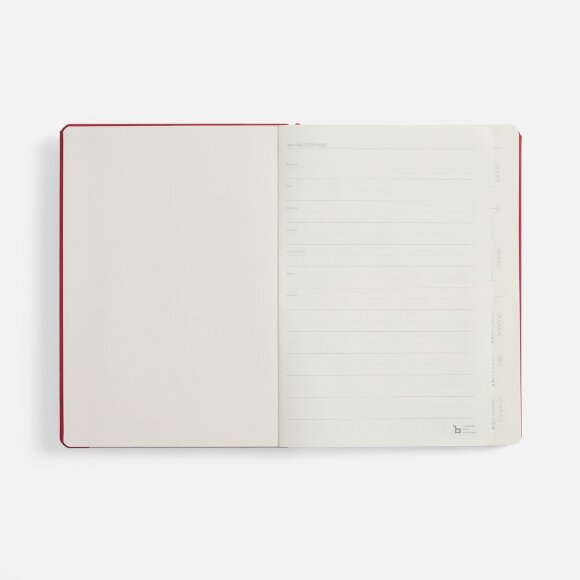 Ежедневник Urban Hard, недатированный, красный