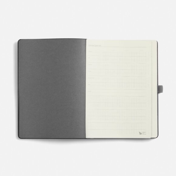 Ежедневник Peel Flex, недатированный, серый